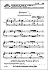 Laudamus Te SA choral sheet music cover